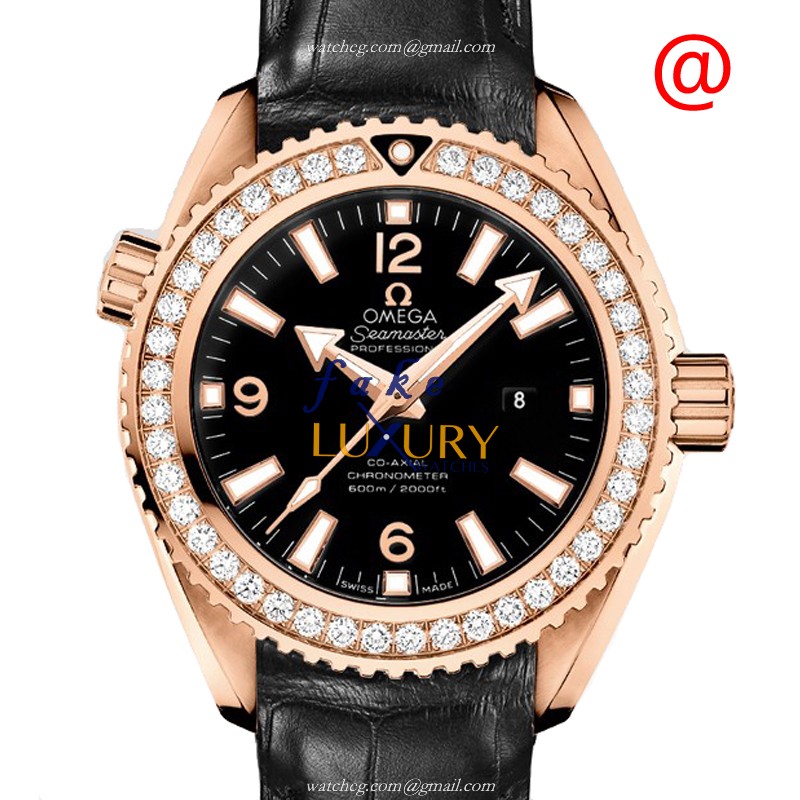 Omega SEAMASTER 232.58.38.20.01.001 Automatic 18kt Rose Gold Diamond Replica Watch - Luxury Replica Watch