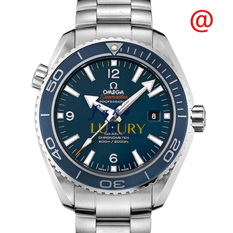 Omega 232.90.46.21.03.001 SEAMASTER Titanium Ceramic Automatic Replica Watch - Blue Dial, Silver - Luxury Replica Watch