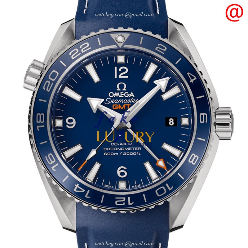 Omega Seamaster 232.92.44.22.03.001 Replica Watch With Blue Dial, Titanium Ceramic Case, Rubber - Luxury Replica Watch