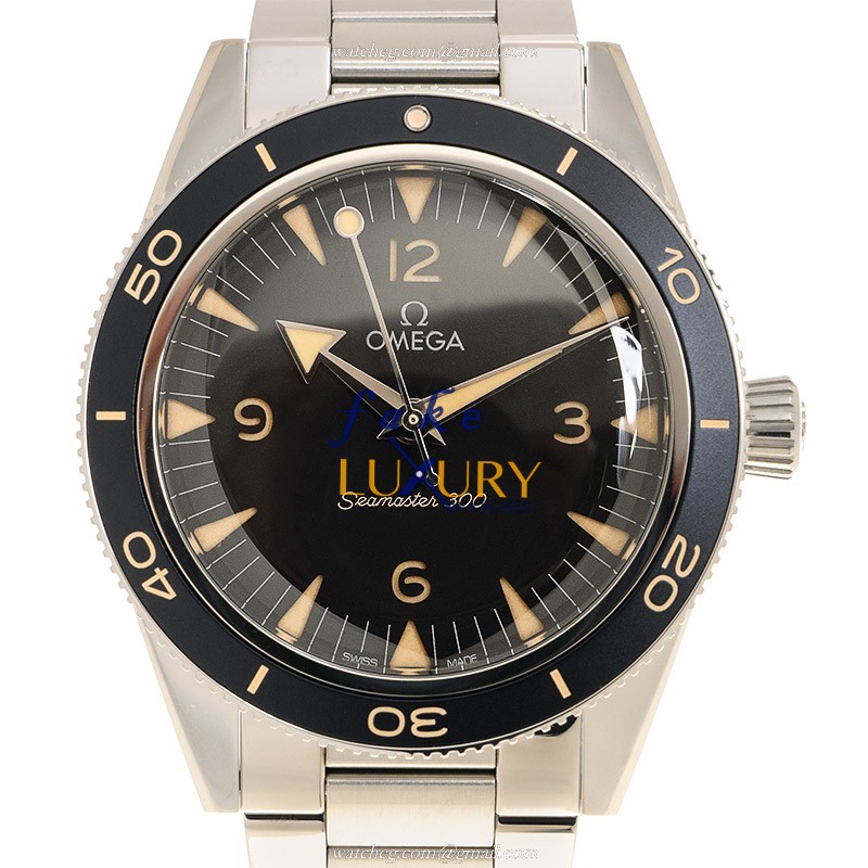 Omega Seamaster 234.30.41.21.01.001 Replica Watch, Black Dial, Steel Bracelet, Automatic Movement - Luxury Replica Watch