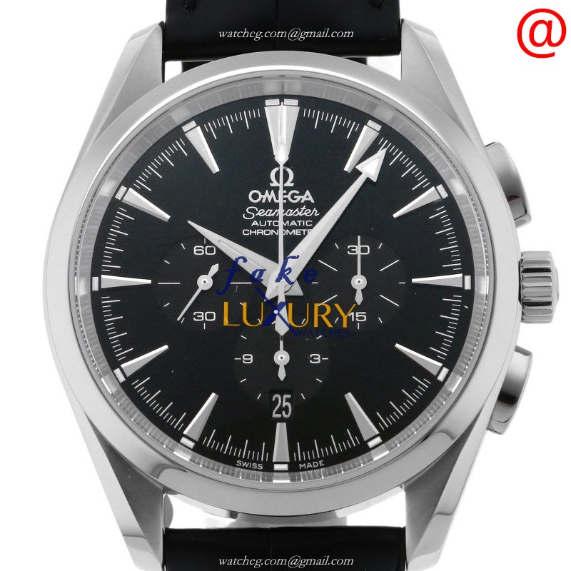 -28125031-Omega-SEAMASTER-Automatic-Black-Dial-Replica-Watch - Luxury Replica Watch