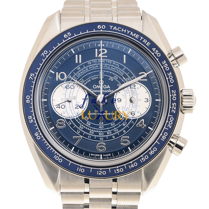 Omega SPEEDMASTER 329.30.43.51.03.001 Manual Wind Replica Watch, Stainless Steel Case, Blue Dial - Luxury Replica Watch