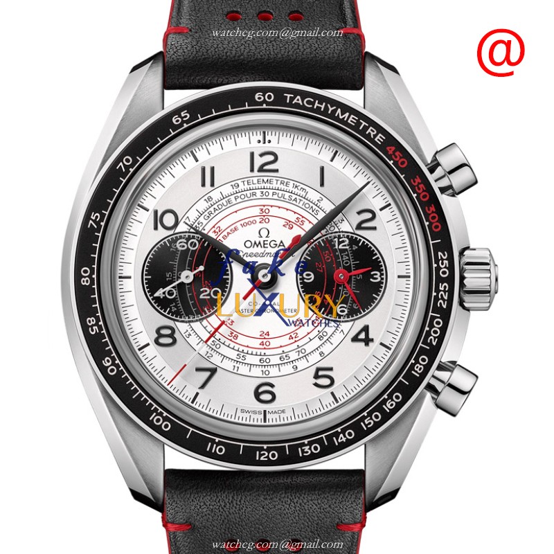 Omega Speedmaster 329.32.43.51.02.001 Manual Wind Stainless Steel Silver Dial Black Cowhide Strap - Luxury Replica Watch
