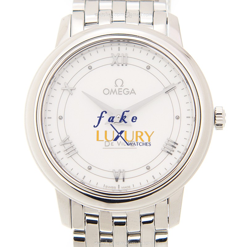 Omega 424.10.27.60.04.001 DE VILLE Quartz - White Dial - Stainless Steel Case - Replica Watch - Luxury Replica Watch