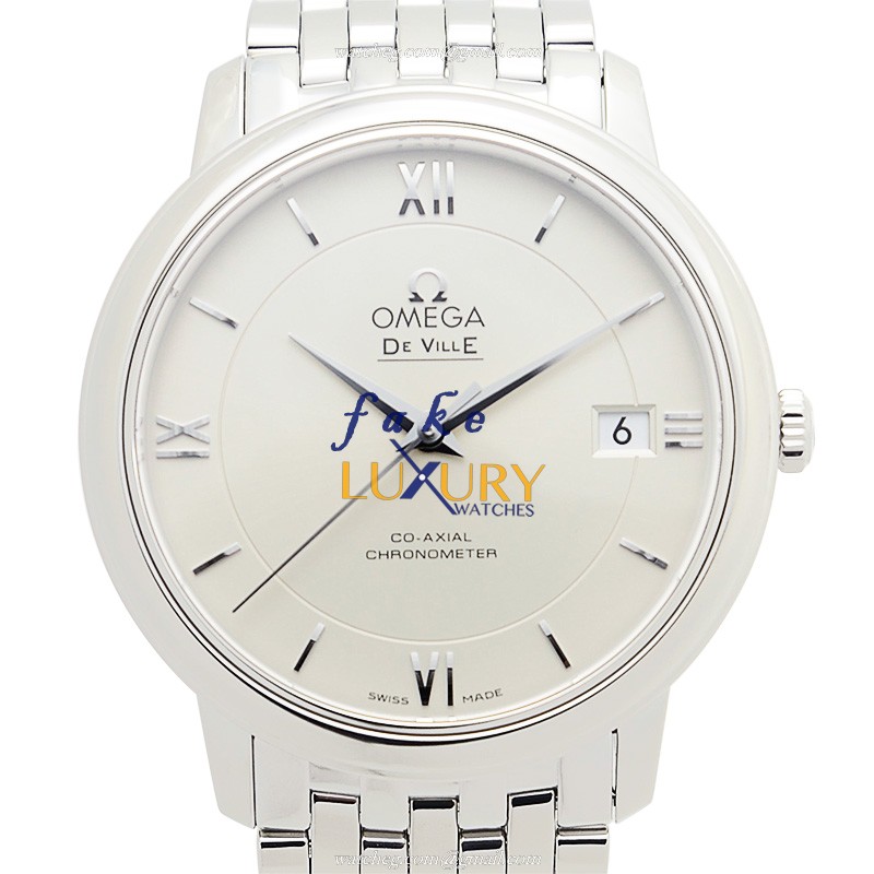 Omega 424.10.37.20.02.001 DE VILLE Automatic Stainless Steel - 36.8mm Case - Silver Dial Replica - Luxury Replica Watch