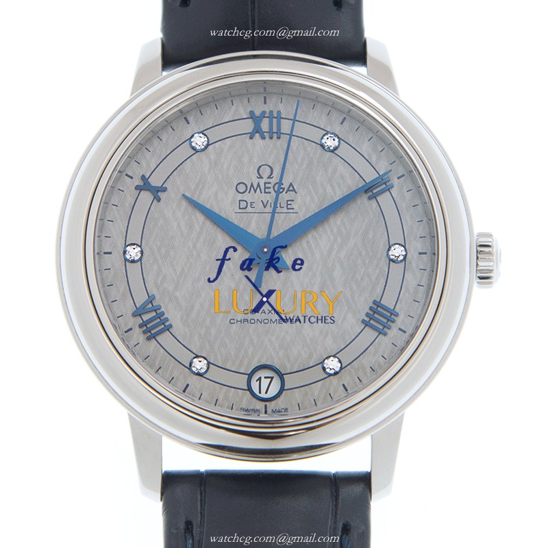 Omega 424.13.33.20.56.002 - Replica Watch - Automatic - Stainless Steel Case - Gray Dial - Blue - Luxury Replica Watch