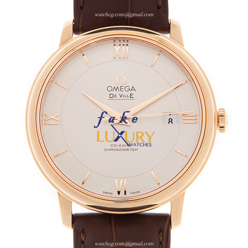 Omega 424.53.40.20.02.001 DE VILLE Automatic 18kt Rose Gold Replica Watch - Swiss Movement - Luxury Replica Watch