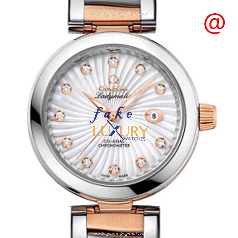 -425.20.34.20.55.001-OMEGA-Replica-Watch-Automatic-18kt-Rose-Gold-Steel-Silver-Dial - Luxury Replica Watch