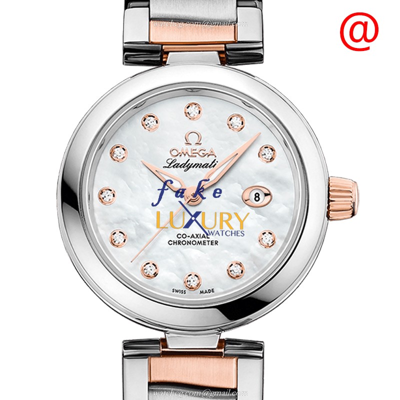 Omega De Ville 425.20.34.20.55.004 Replica Watch, Automatic Movement, White Mother of Pearl Dial - Luxury Replica Watch
