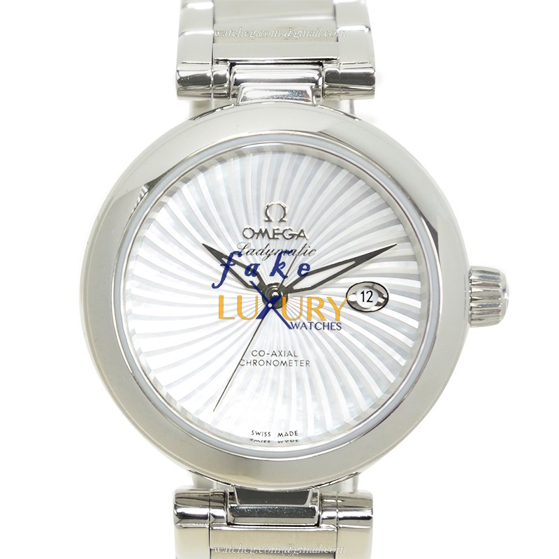 Omega 425.30.34.20.05.001 DE VILLE Automatic Stainless Steel Replica Watch - Swiss Movement, White - Luxury Replica Watch