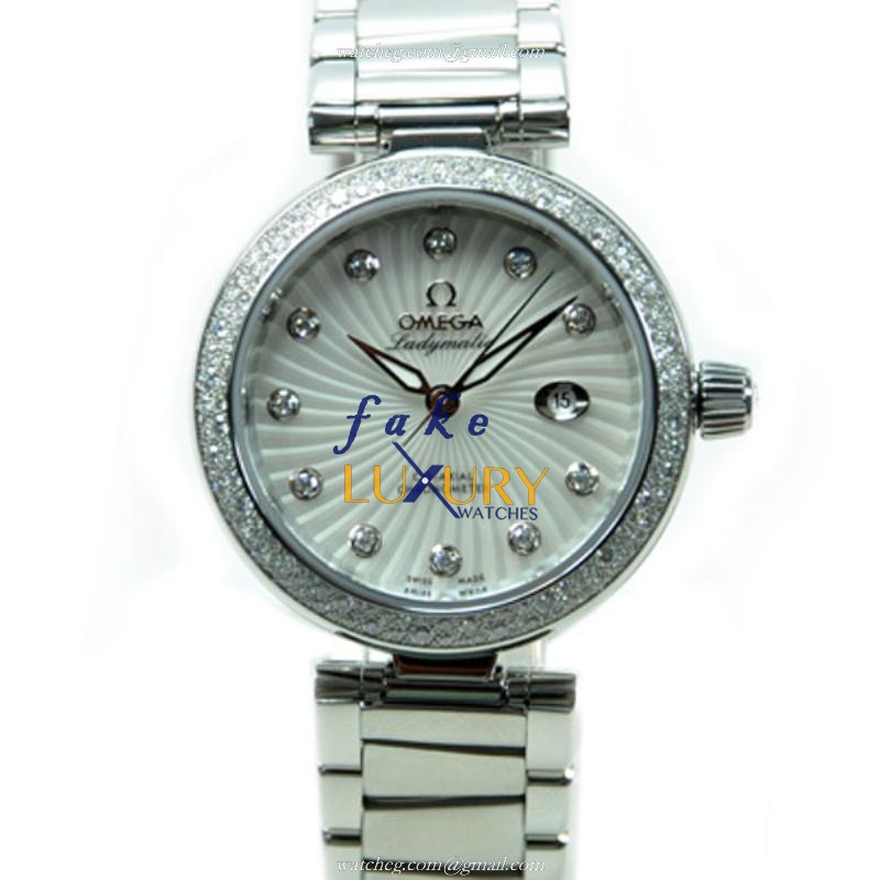Omega 425.35.34.20.55.001 DE VILLE Automatic Stainless Steel & Diamonds Replica Watch | Omega - Luxury Replica Watch