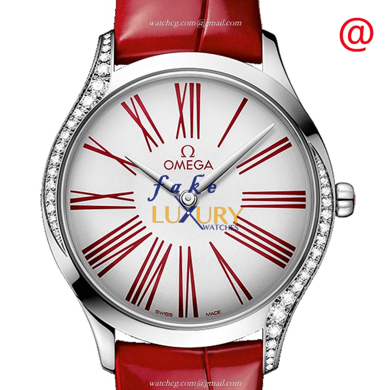 Omega 428.18.36.60.04.002 DE VILLE Quartz Stainless Steel & Diamond Bezel Replica Watch - Luxury Replica Watch