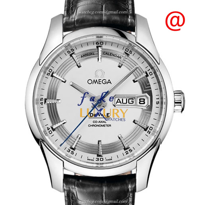Omega 431.33.41.22.02.001 Swiss Automatic Replica Watch, 41mm Steel Case, Silver Dial, Black - Luxury Replica Watch