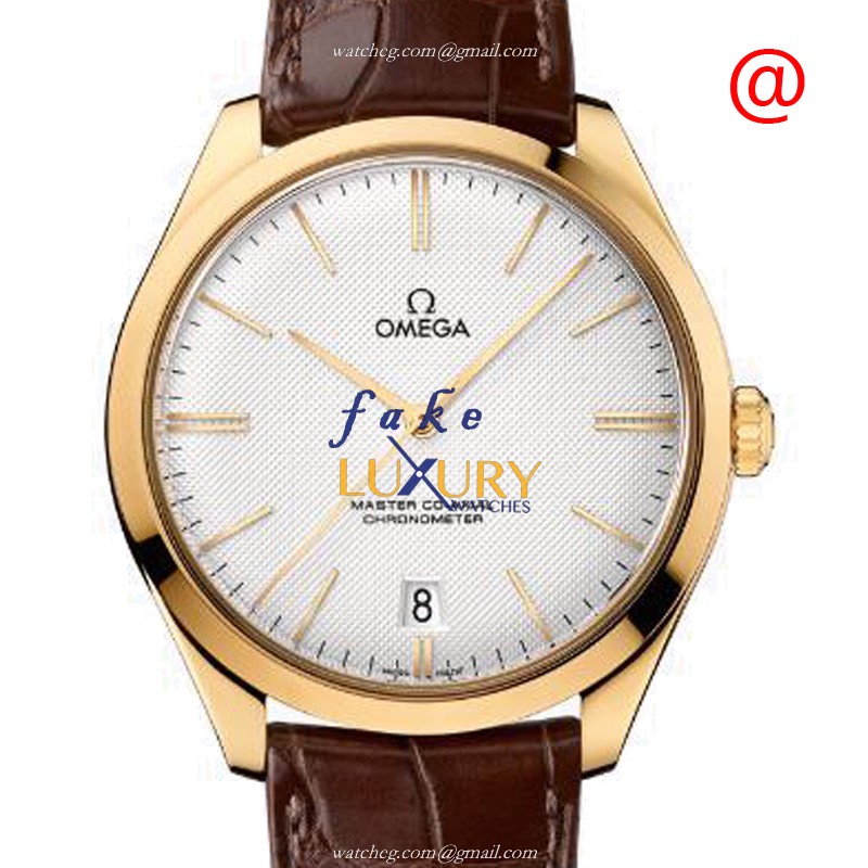 Omega De Ville 432.53.40.21.02.001 Replica Watch, Manual Wind, Silver Dial, 18kt Gold Case - Luxury Replica Watch