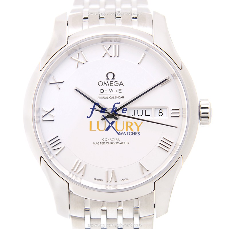 Omega De Ville 433.10.41.22.02.001 Replica Watch, Silver Dial, Steel Bracelet, Automatic - Luxury Replica Watch