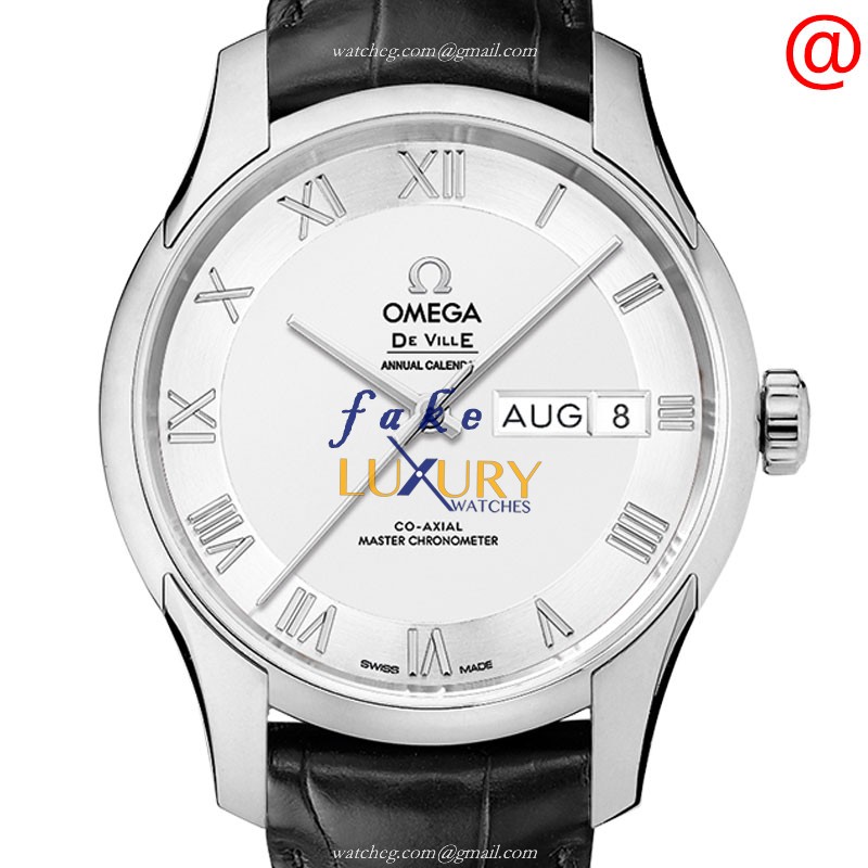 Omega 433.13.41.22.02.001 DE VILLE Auto Stainless Steel Case Silver Dial Replica Watch - Luxury Replica Watch