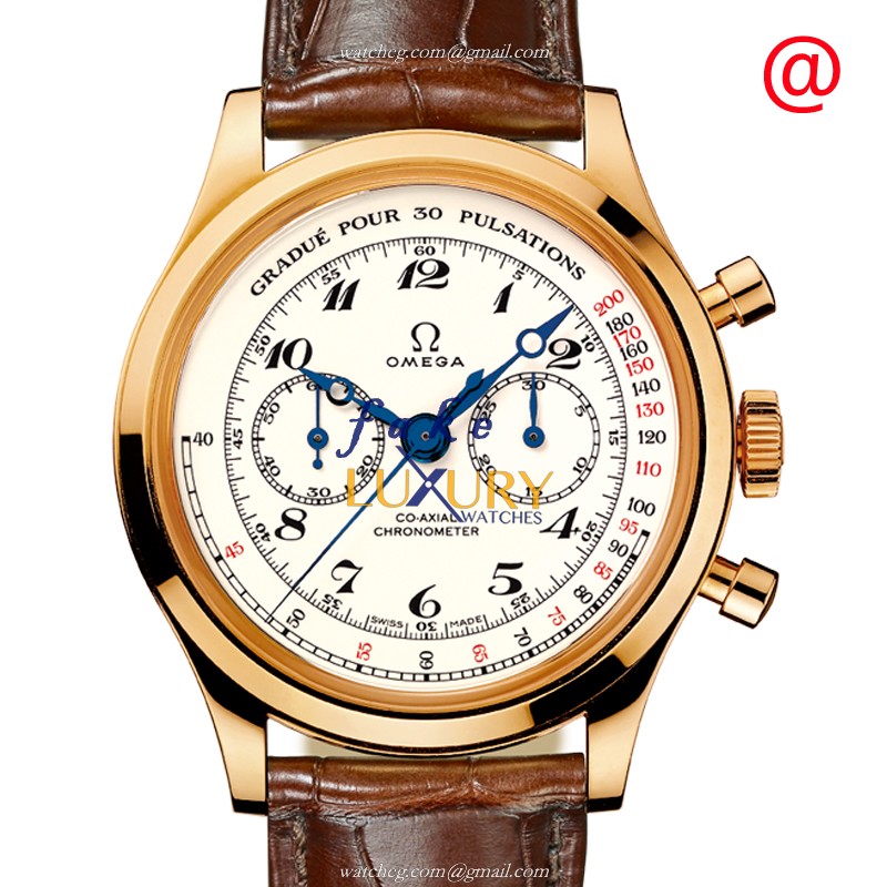 Omega 516.53.39.50.09.001 - Replica Watch - Manual Wind - 18kt Yellow Gold Case - White Dial - Luxury Replica Watch