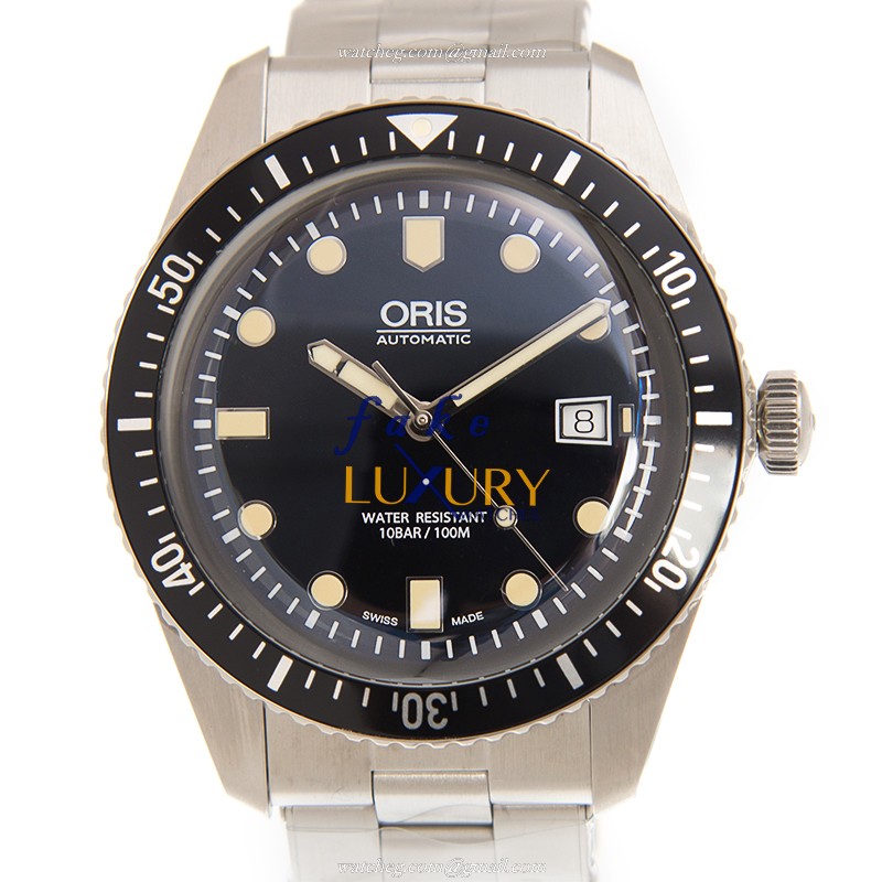 Oris 01 733 7720 4054-07 8 21 18 Replica Watch, Automatic, Black Dial, Stainless Steel - Luxury Replica Watch
