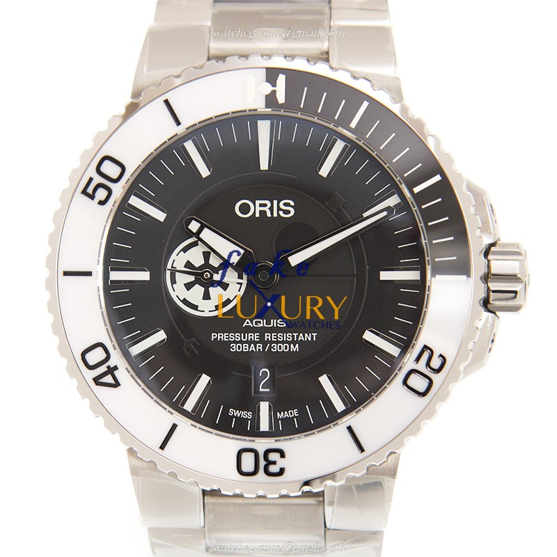 Oris 01 743 7734 4184-Set MB Replica Watch, Automatic, Black Dial, Steel Case, 43.5mm - Luxury Replica Watch