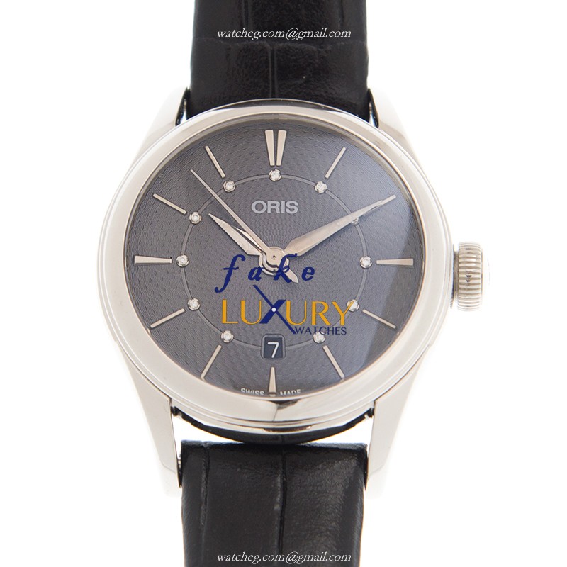Oris 561 7722 4053 5 14 64 FC Classic Date Automatic Gray Dial Stainless Steel Replica Watch - Luxury Replica Watch