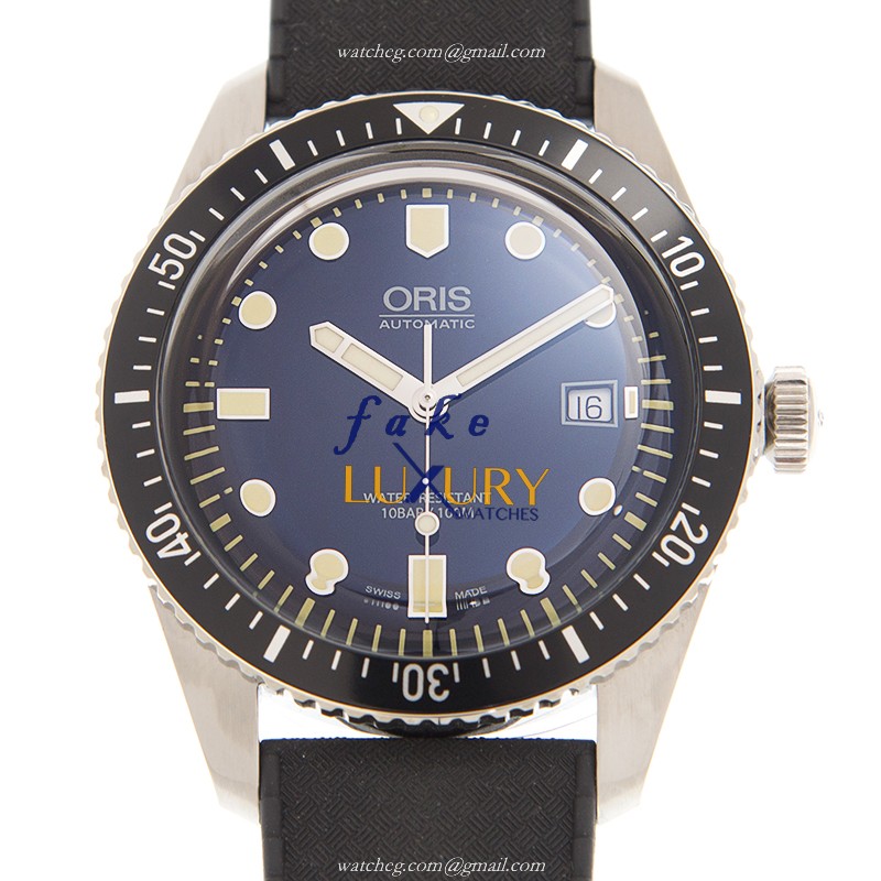 733 7720 4055 4 21 18 - Oris DIVERS Replica Watch Automatic Blue Dial Steel 42mm - Luxury Replica Watch
