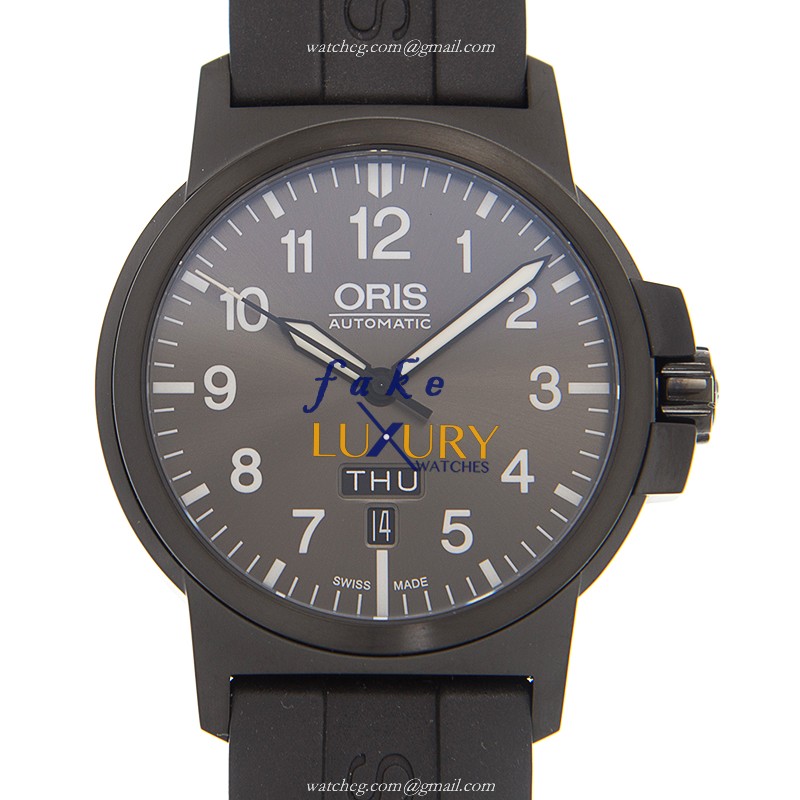 Oris 735 7641 4733 4 22 05 B Aviation Gray Dial Automatic Stainless Steel Replica Watch - Luxury Replica Watch