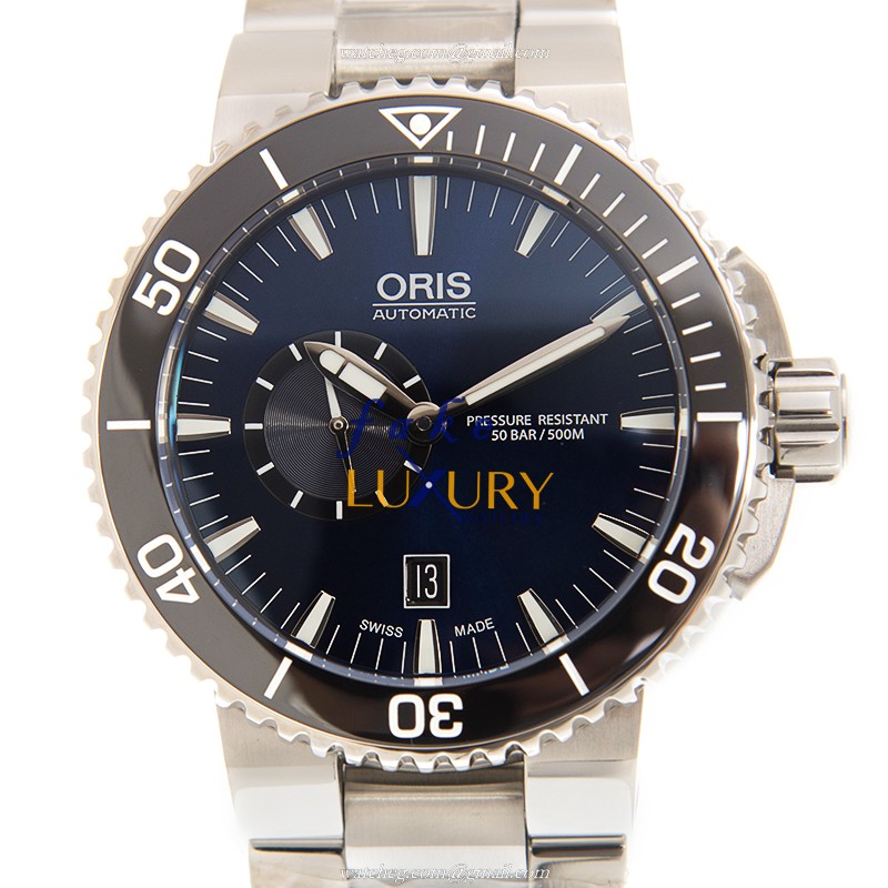 Oris 743 7673 4135 8 26 01 PEB DIVERS Blue Dial Automatic Steel Replica Watch - Luxury Replica Watch