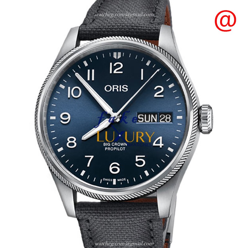 Oris Big Crown 752 7760 40 65-07 3 22 05LC Replica Watch, Blue Dial, Steel Case, Automatic - Luxury Replica Watch