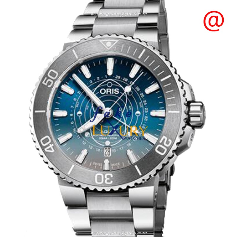 761 7765 4185-SET - Oris DIVERS Replica Watch - Automatic - Blue Dial - Steel - Luxury Replica Watch