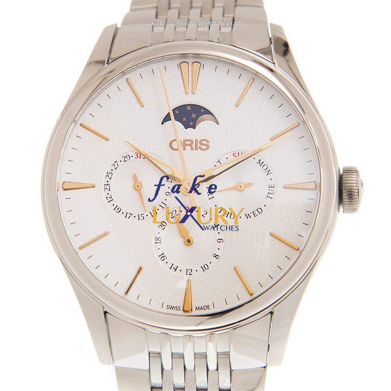 Oris 781-7729-4031 8 21 79 Classic Date Replica Watch With Automatic Movement, Silver Dial, Steel - Luxury Replica Watch