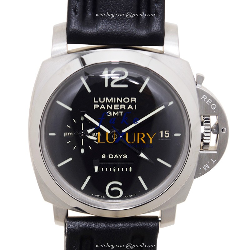 Panerai PAM00233 LUMINOR Manual Wind Stainless Steel Replica Watch, Black Dial, Ceramic Bezel - Luxury Replica Watch