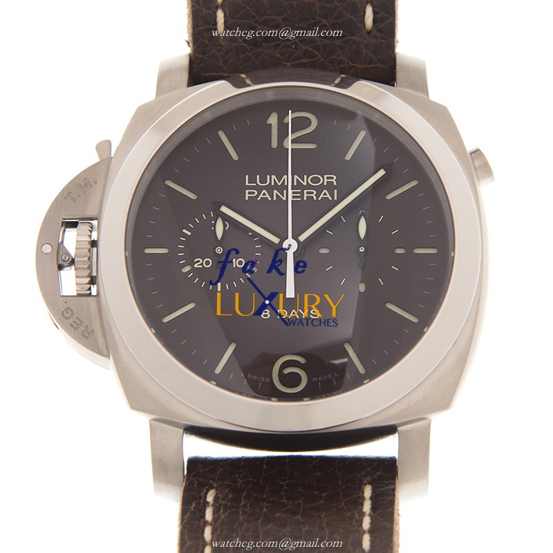 Panerai Luminor PAM00345 Manual Wind 44mm Stainless Steel, Dark Brown Dial, Replica Watch - Luxury Replica Watch
