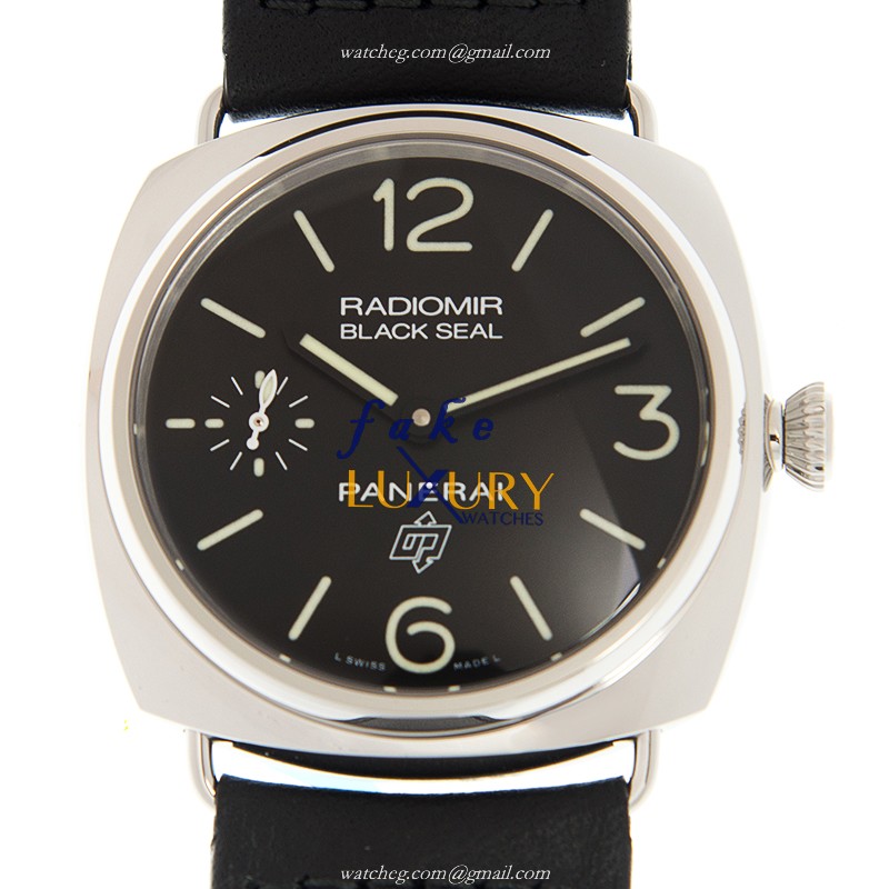 Panerai Radiomir PAM00380 Manual Wind Stainless Steel Black Dial Replica Watch - Luxury Replica Watch