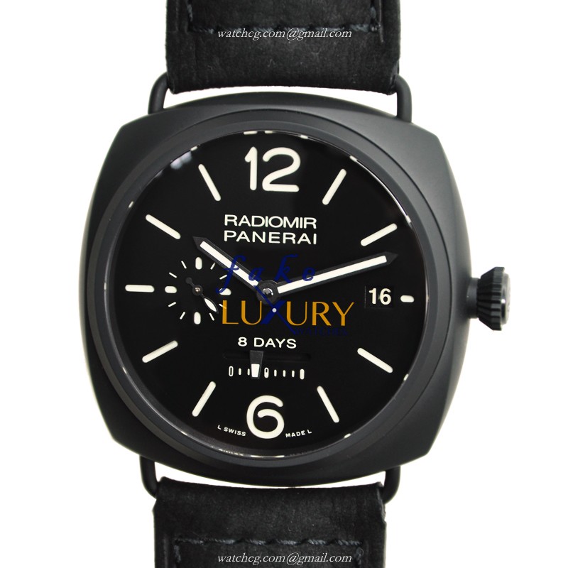 Panerai PAM00384 Radiomir Replica Watch - Manual Wind - Ceramic Case - Black Dial - 45mm - Luxury Replica Watch