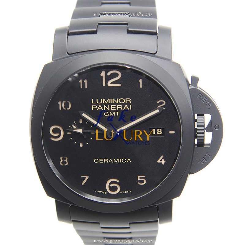 PAM00438 - Panerai Luminor Replica Watch - Automatic Ceramic 44mm Black Dial - Luxury Replica Watch