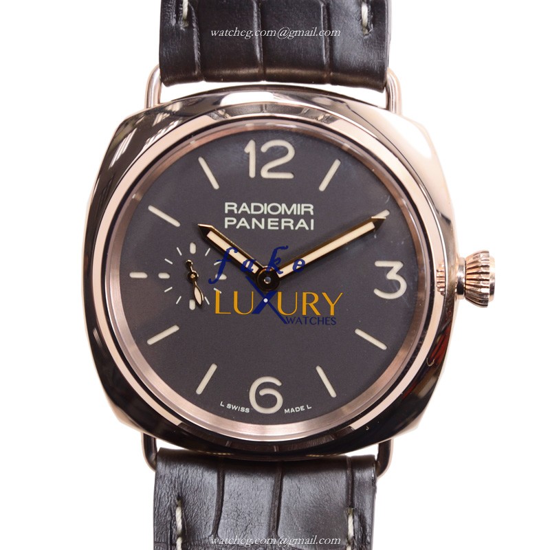 Panerai PAM00439 RADIOMIR Manual Wind 42mm 18kt Rose Gold Replica Watch, Swiss Movement - Luxury Replica Watch