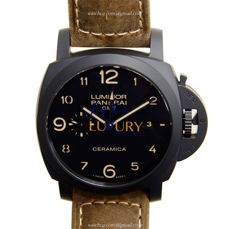 Panerai PAM00441 Luminor Replica Watch, Automatic Movement, Black Dial, Ceramic Case 44mm - Luxury Replica Watch
