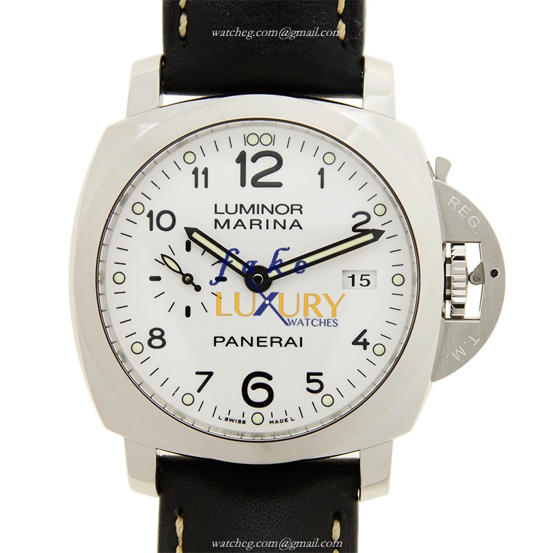 Panerai PAM00499 LUMINOR Automatic White Dial Stainless Steel Replica Watch - Luxury Replica Watch