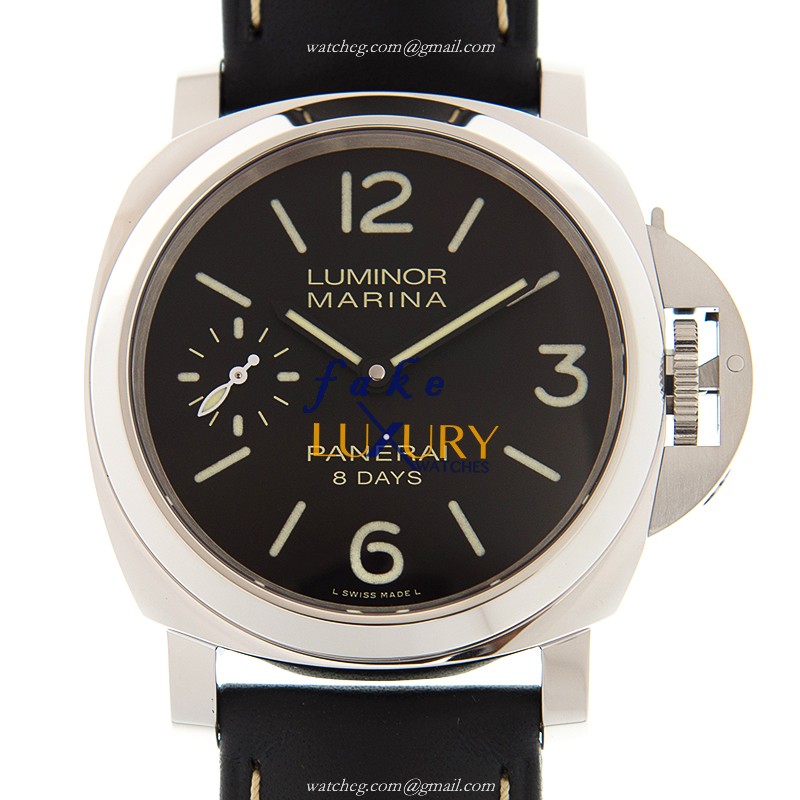 Panerai PAM00510 LUMINOR Manual Wind 44mm Black Dial Stainless Steel Replica Watch - Luxury Replica Watch
