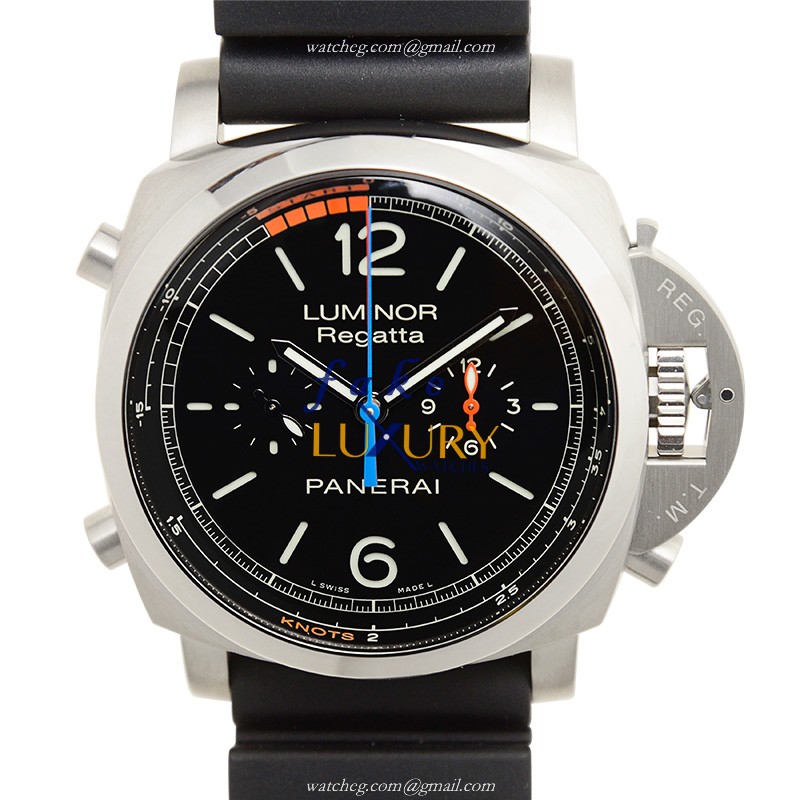Panerai PAM00526 Luminor Automatic Stainless Steel Black Dial Rubber Strap Replica Watch - Luxury Replica Watch