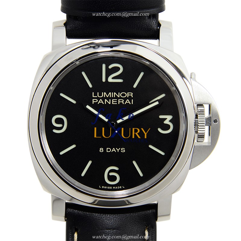 Panerai PAM00560 LUMINOR Manual Wind Steel Case Black Dial Replica Watch - Luxury Replica Watch