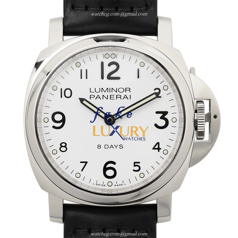 Panerai PAM00561 LUMINOR Manual Wind SS White Dial Replica Watch - Luxury Replica Watch