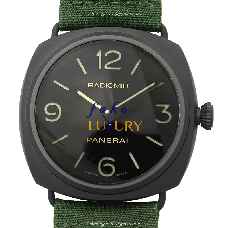 -00612-PANERAI-RADIOMIR-Watch-Automatic-Sapphire Crystal-Matte Black-Dial-Cowhide - Luxury Replica Watch