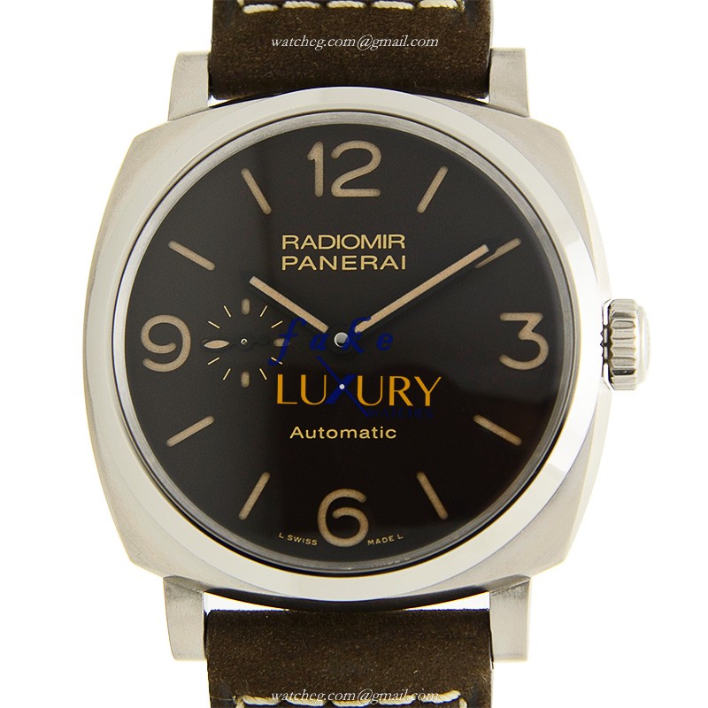 Panerai PAM00619 RADIOMIR Auto Titanium - Brown Dial - Cowhide Strap - Replica Watch - Luxury Replica Watch