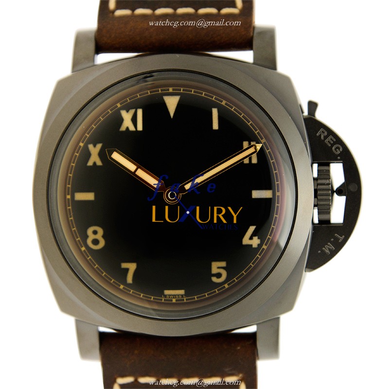 -15002ST.OO.1240ST.01 - Panerai PAM00629 LUMINOR Manual Wind Titanium Replica Watch - Black Dial - Luxury Replica Watch
