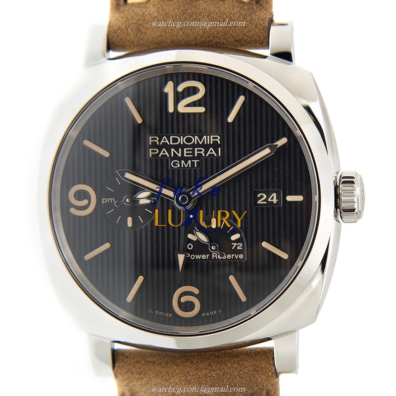 Panerai PAM00658 | Automatic | Steel Case | Black Dial | Brown Cowhide Strap | Replica Watch - Luxury Replica Watch