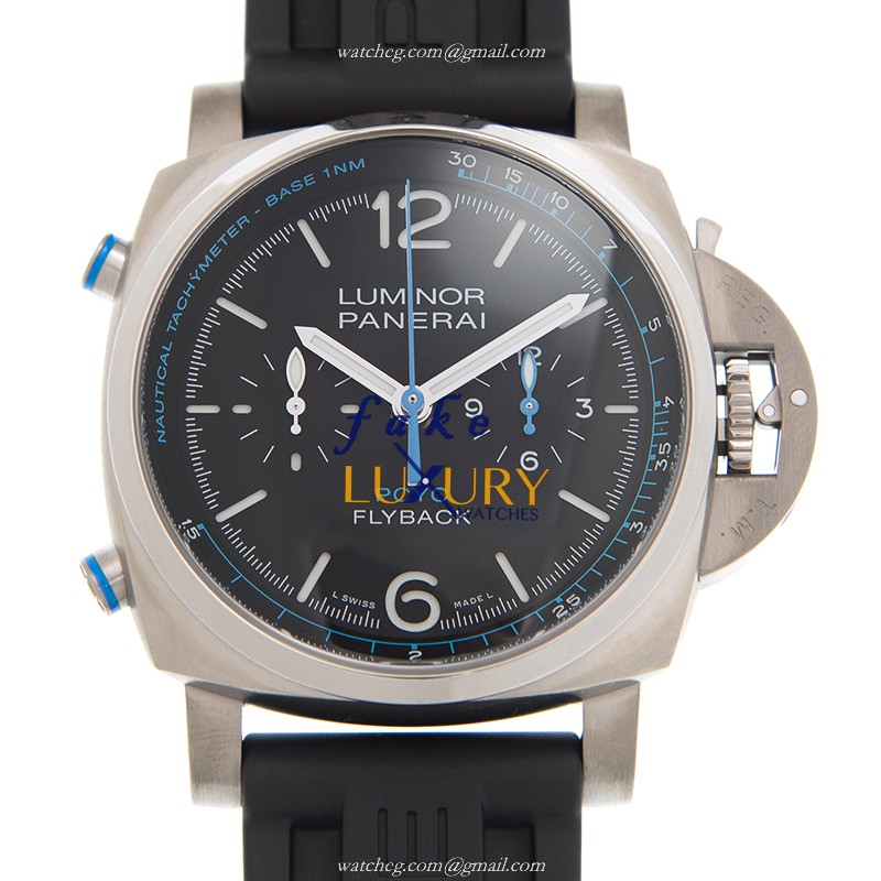 Panerai PAM00764 LUMINOR Auto PVD Titanium Black Dial Rubber Strap Replica Watch - Luxury Replica Watch