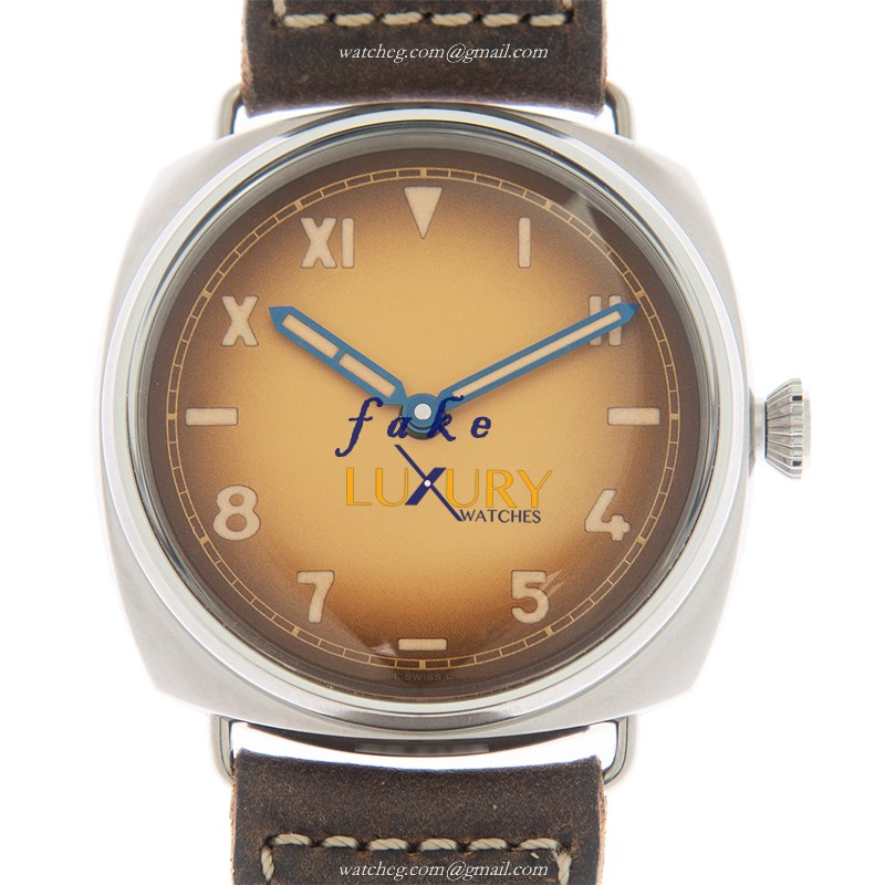 PAM00931 - Panerai Radiomir Replica Watch - Manual Wind Brown Dial Stainless Steel - Luxury Replica Watch