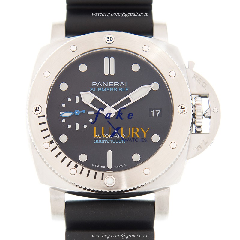 Panerai PAM00973 DIVERS Automatic Steel Black Dial Rubber Strap Replica Watch - Luxury Replica Watch