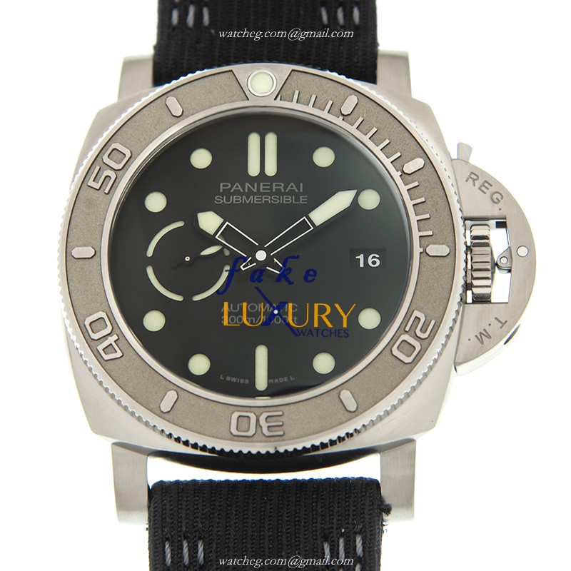 Panerai PAM00984 Divers Automatic Stainless Steel Replica Watch, Swiss Movement, Black Dial - Luxury Replica Watch